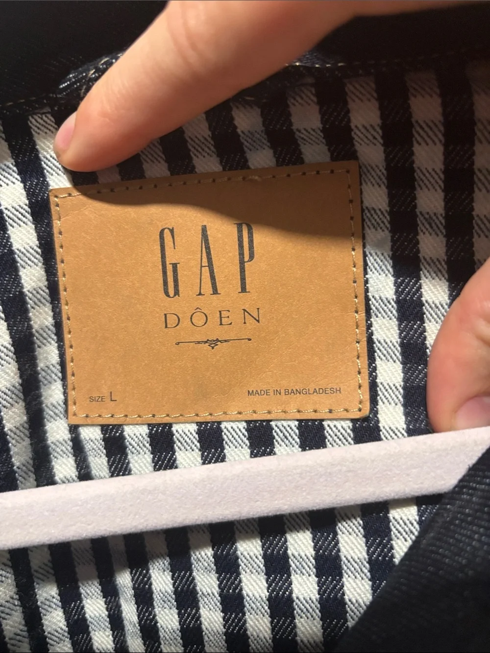 Gap x Doen gingham denim barn jacket - Picture 2 of 6